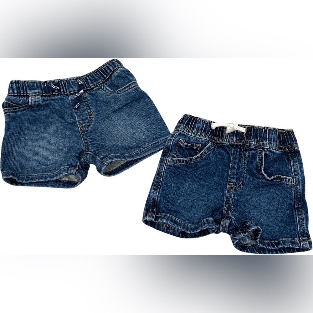 Denim Baby Shorts Set